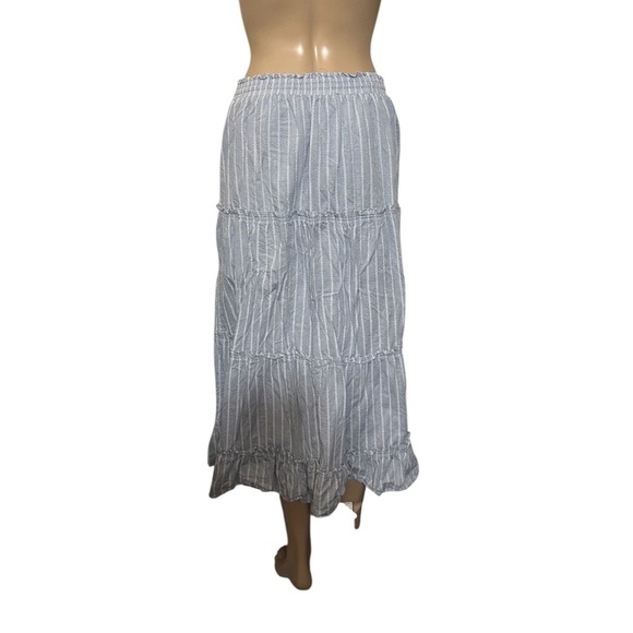 Madewell Gray Tiered Maxi Skirt Casual - Picture 2 of 6